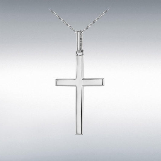 Silver 925 30mm Large Cross Pendant