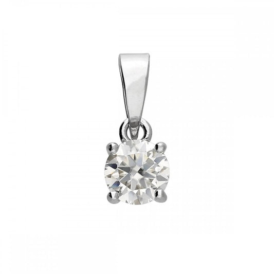 Silver 925 Classic 0.50ct Moissanite Pendant