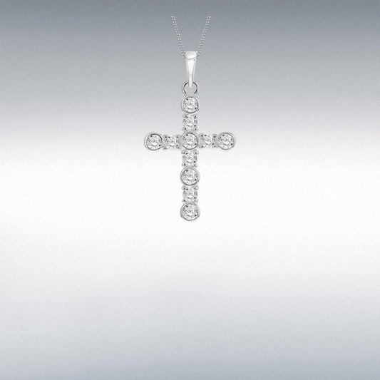 Silver 925 CZ Cross Pendant