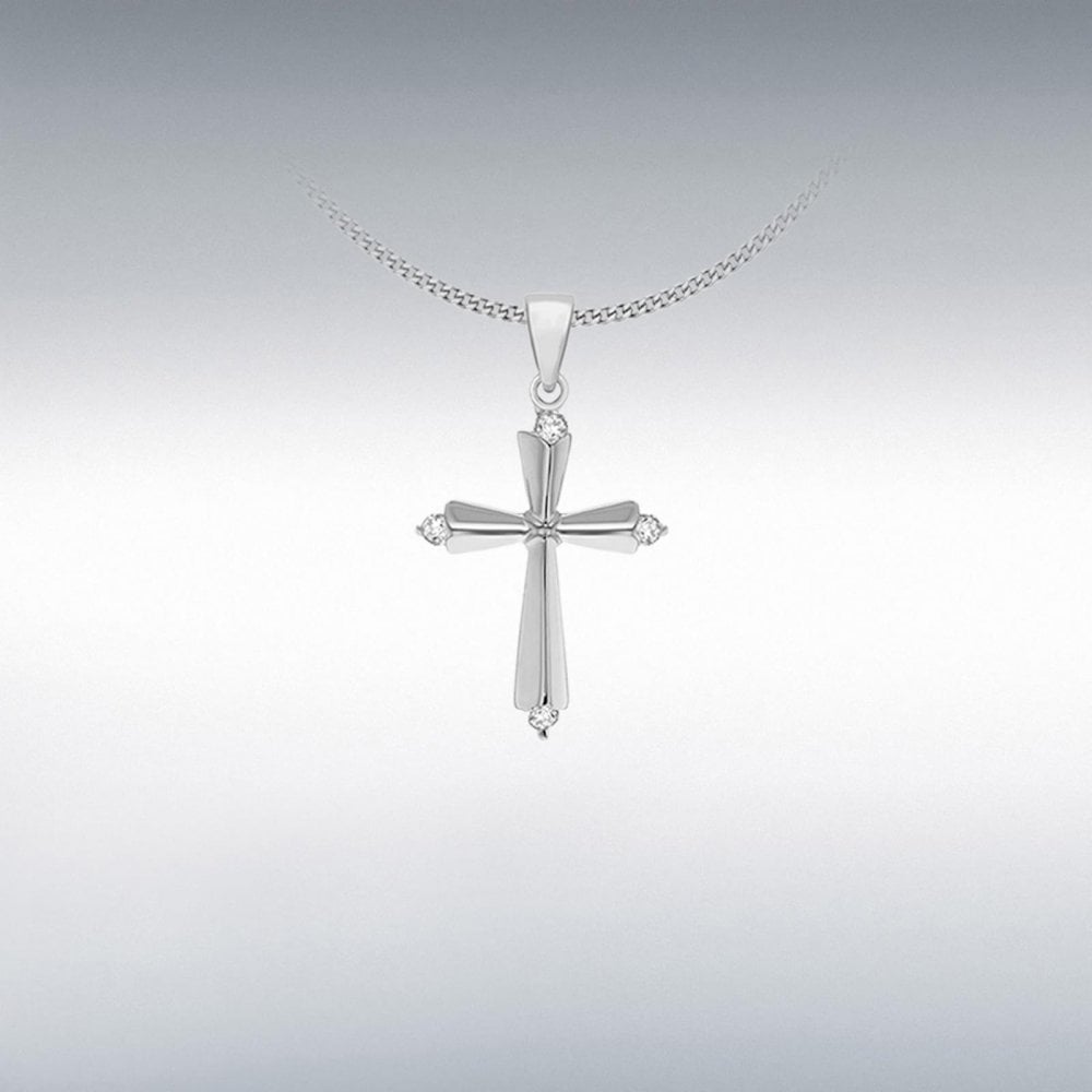 Silver 925 CZ Cross Pendant