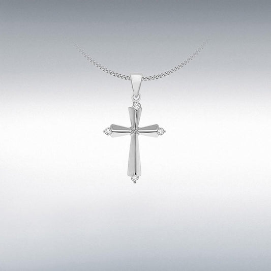 Silver 925 CZ Cross Pendant