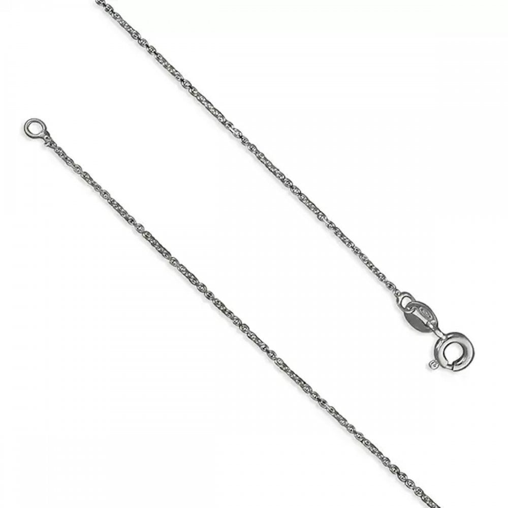 Silver Chain 46cm/18" Diamond Cut Anchor