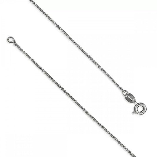 Silver Chain 46cm/18" Diamond Cut Anchor