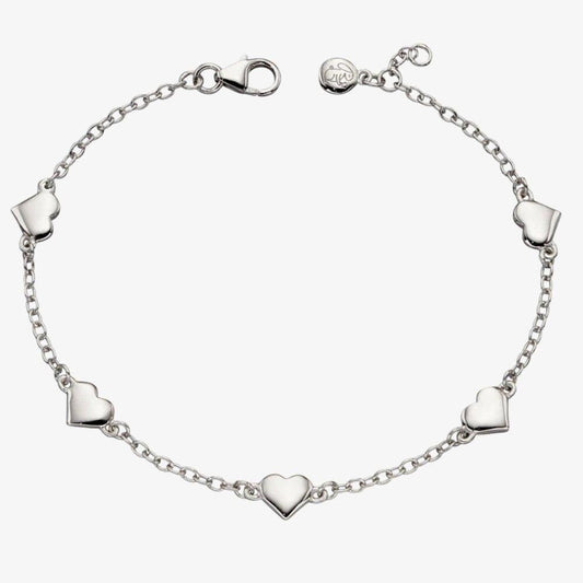 Silver Childs Heart Bracelet