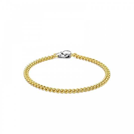 Silver Gold Plated Curb Chain Bracelet
