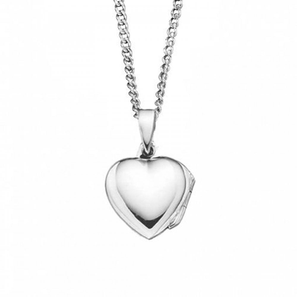 Silver Heart Locket & Chain
