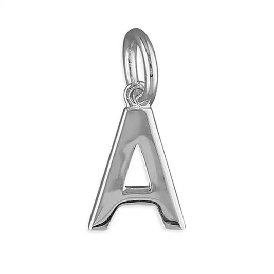 Silver Initial A  Pendant