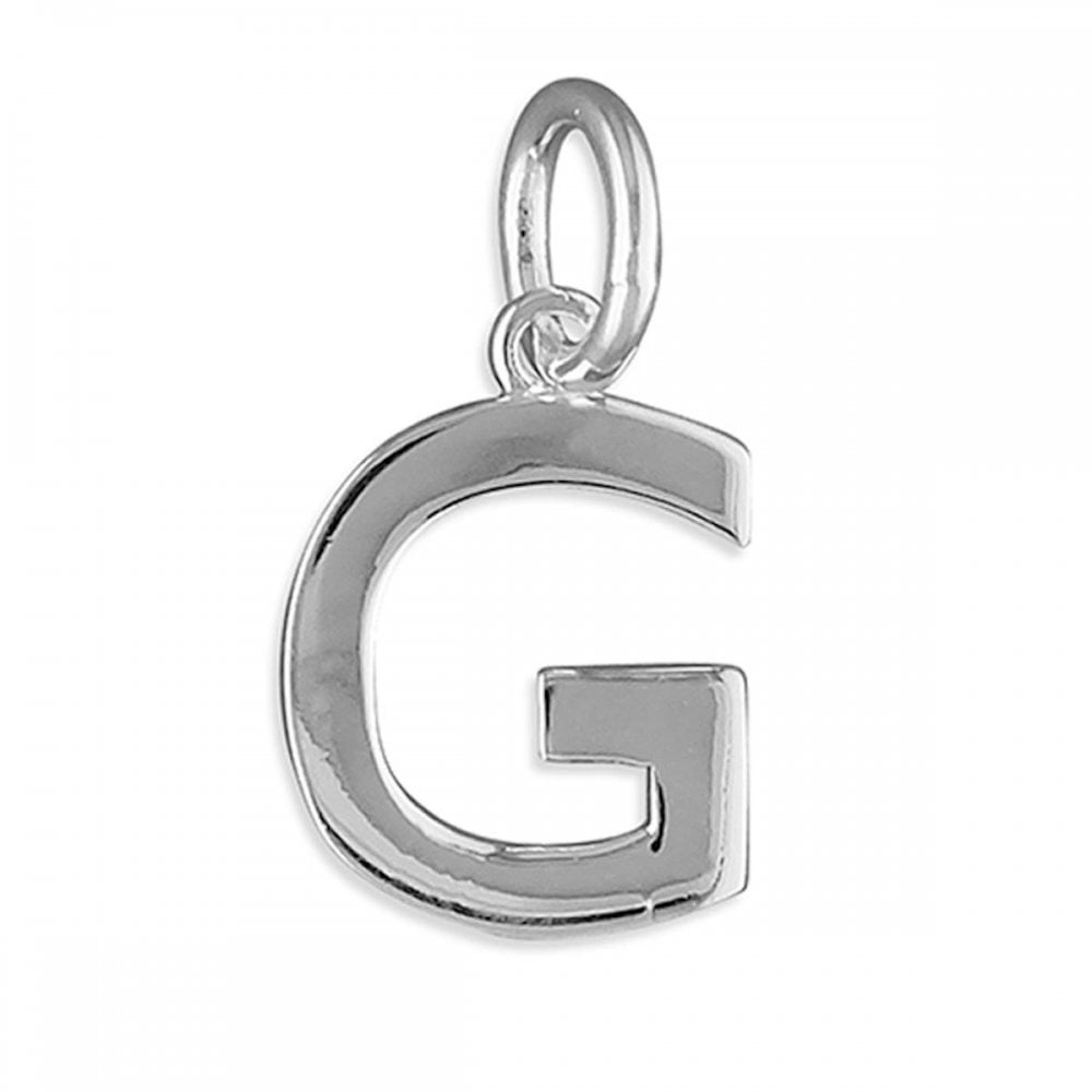 Silver Initial G Pendant