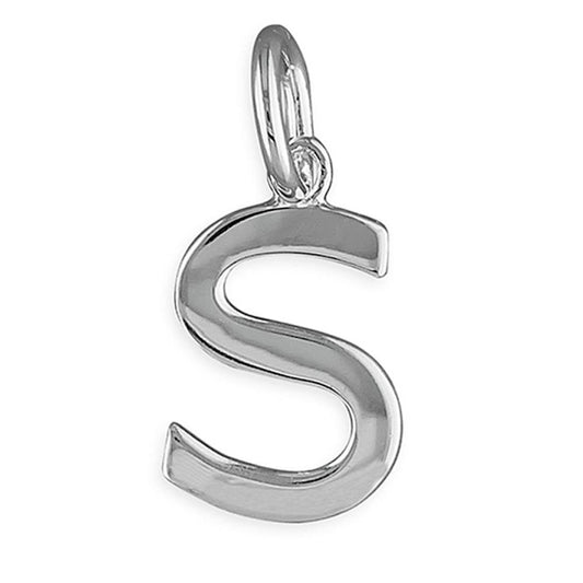Silver Initial Pendant & Chain S