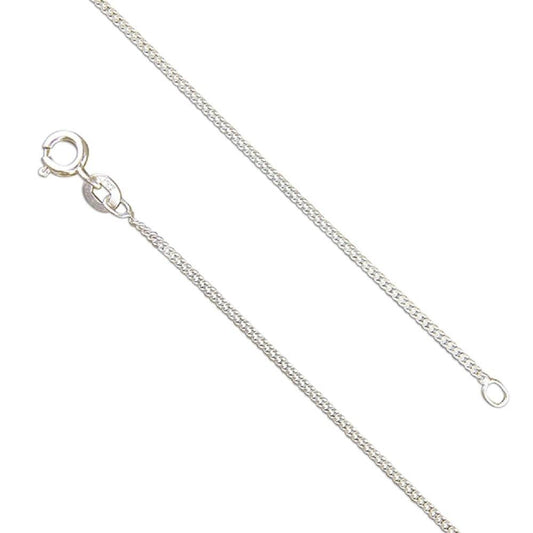 Silver Light Diamond Cut Chain 40cm/16"