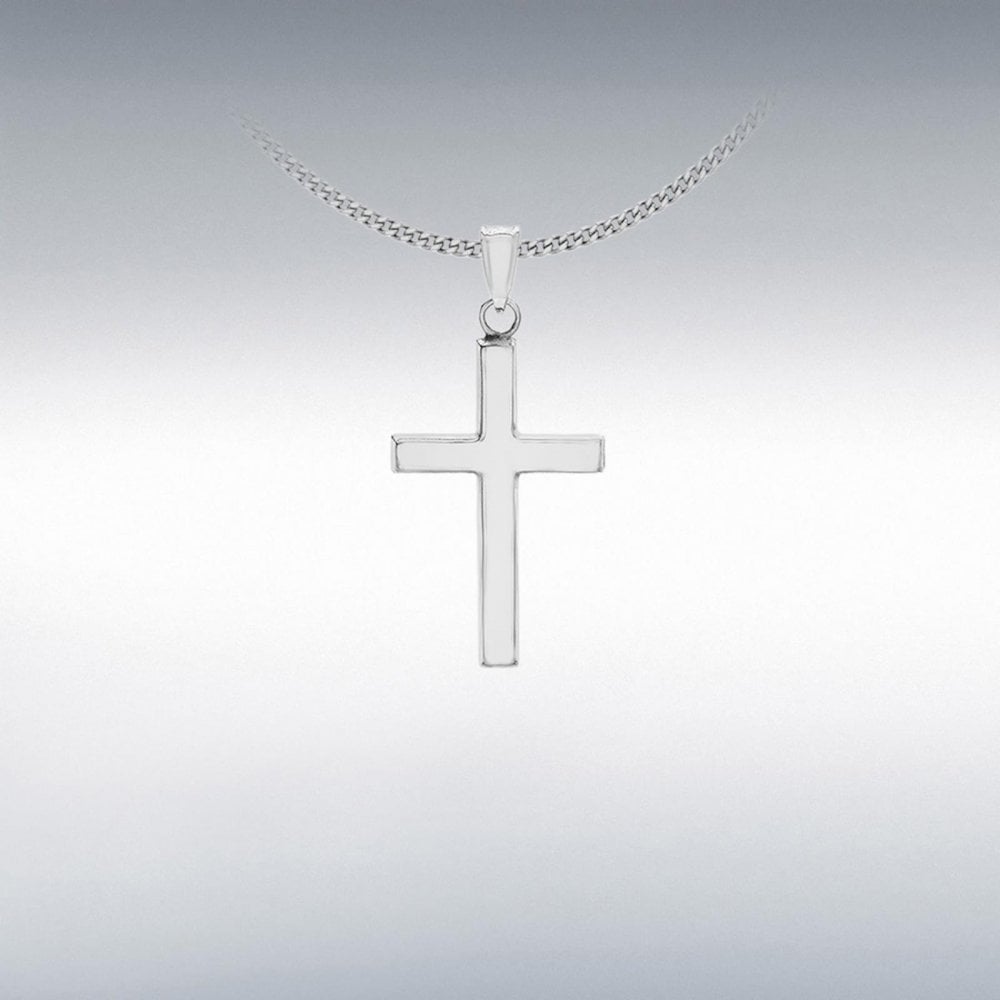 Silver Plain Cross Pendant
