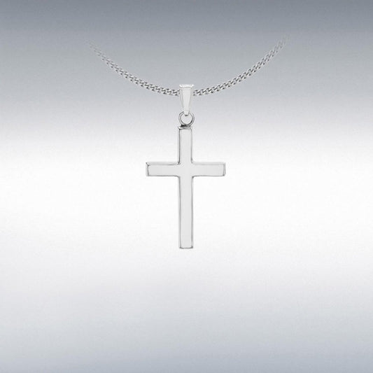 Silver Plain Cross Pendant