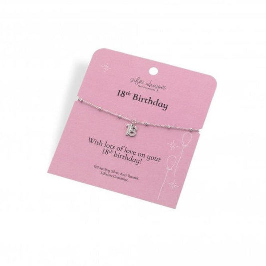 Silver Whisper 18th Birthday Bracelet