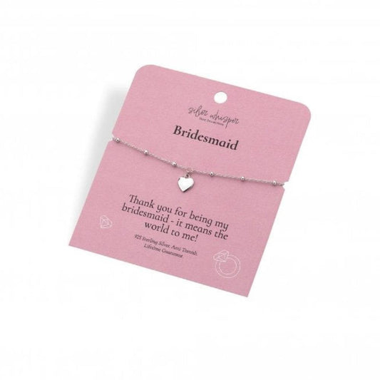 Silver Whisper Bridesmaid Bracelet