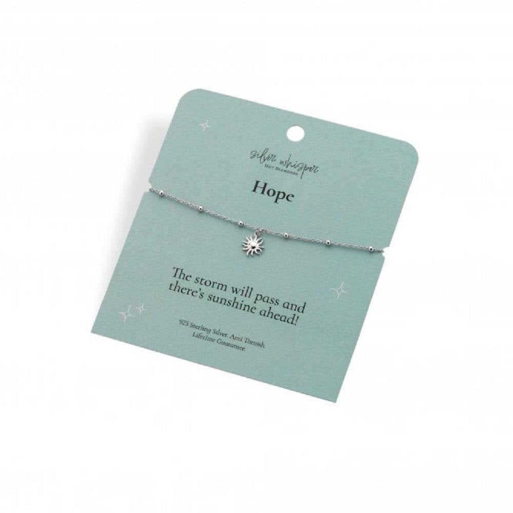Silver Whisper Hope Bracelet