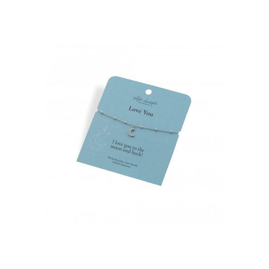 Silver Whisper Love You Bracelet