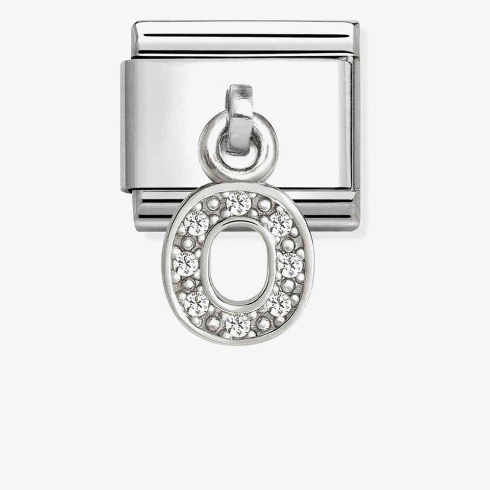Silvershine Sparkling Letter O Charm