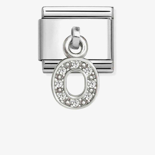 Silvershine Sparkling Letter O Charm