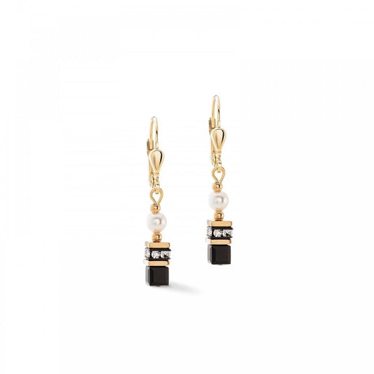 Sparkling Princess Earrings Gold-Black