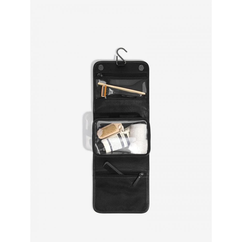 Stackers Black Travel Hanging Washbag
