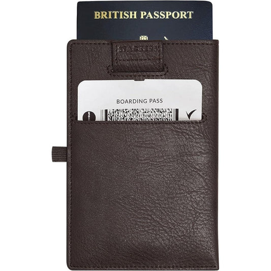 Stackers Brown Passport Holder