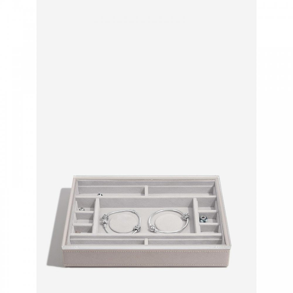 Stackers Classic 2 Charm Bracelet Layer Taupe
