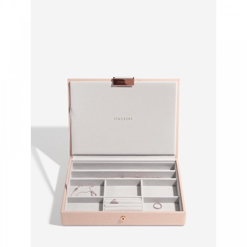 Stackers Classic Blush Lidded Jewellery Box
