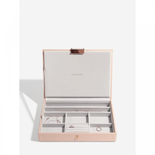 Stackers Classic Blush Lidded Jewellery Box