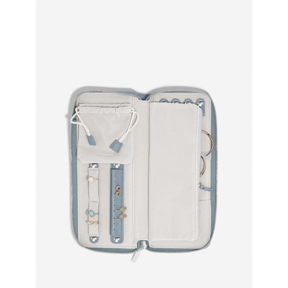 Stackers Dusky Blue Jewellery Roll