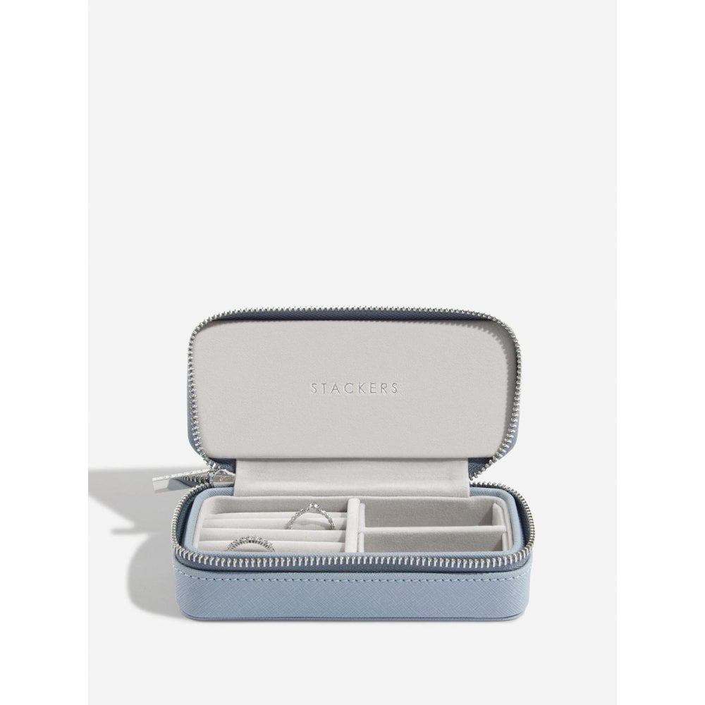Stackers Dusky Blue Mid Size Travel Jewel Box