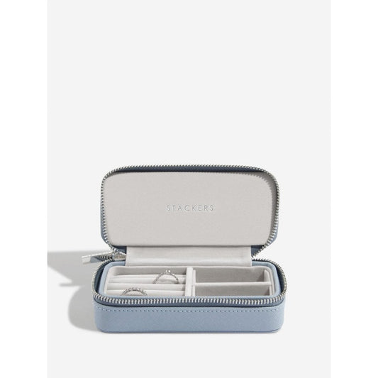 Stackers Dusky Blue Mid Size Travel Jewel Box