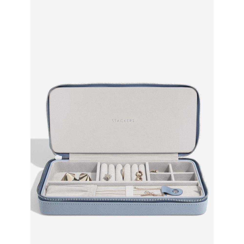 Stackers Dusky Blue Necklace Travel Box