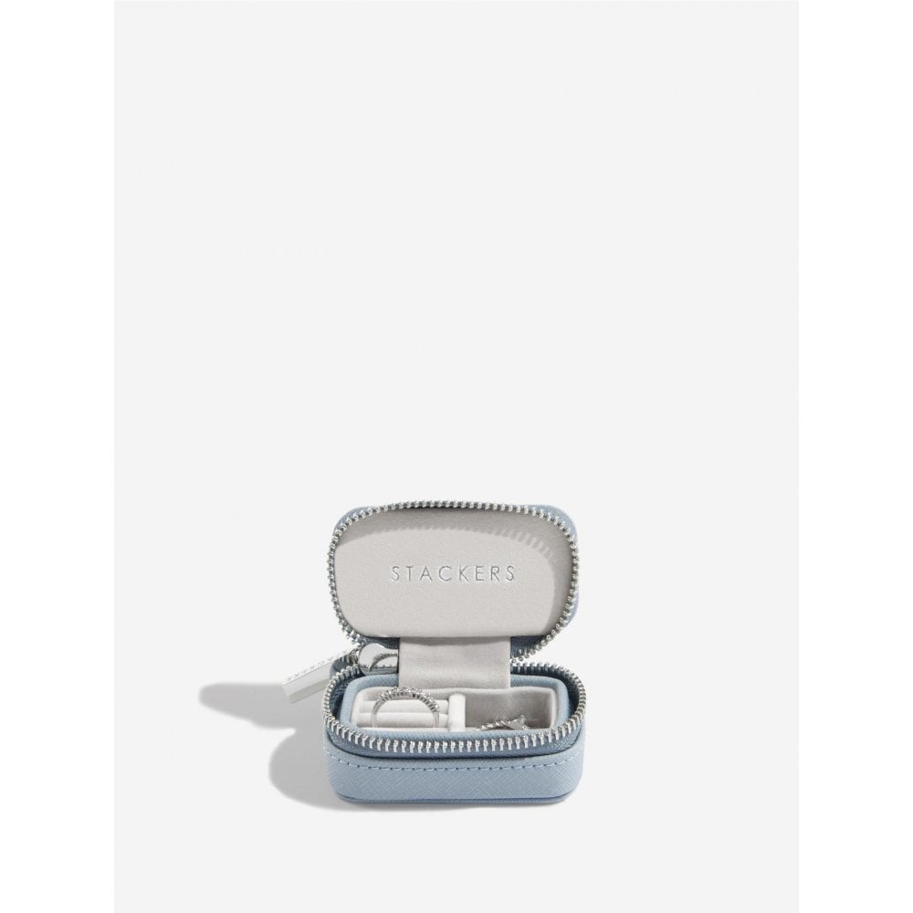 Stackers Dusky Blue Petite Travel Jewel Box