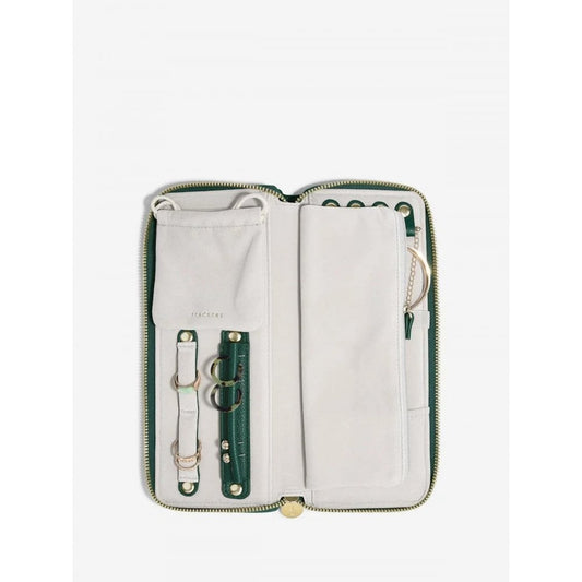 Stackers Forest Green Jewellery Roll
