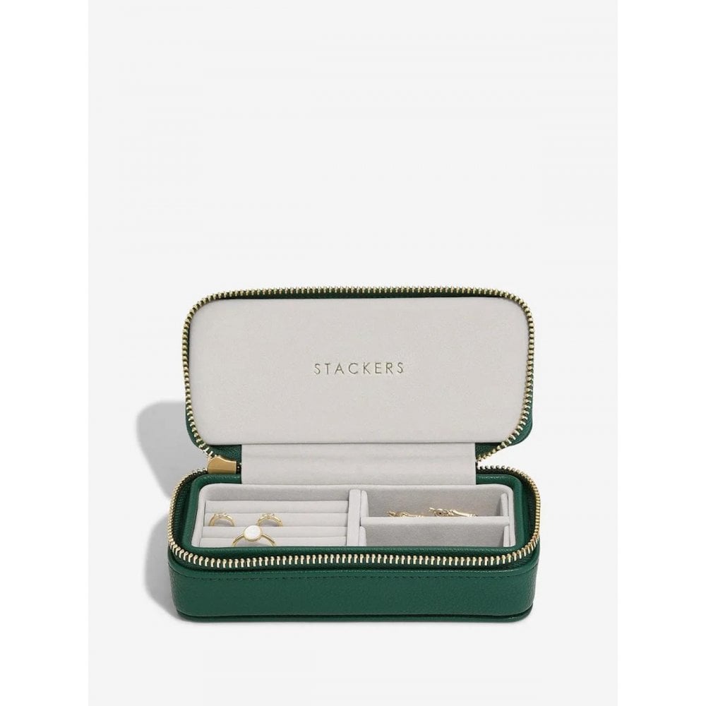 Stackers Forest Green Medium Jewel Travel Box