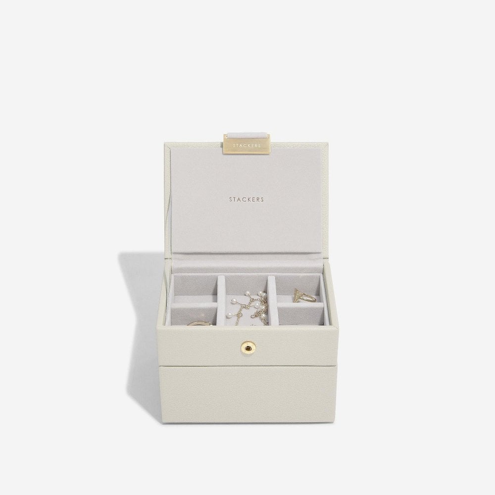 Stackers Oatmeal Micro Jewellery Box Set of 2