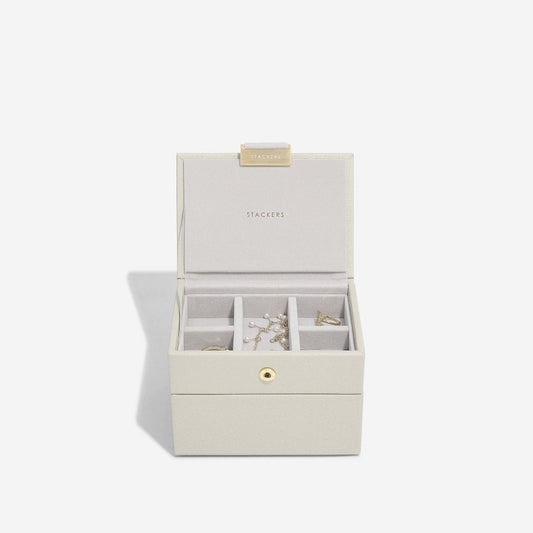 Stackers Oatmeal Micro Jewellery Box Set of 2