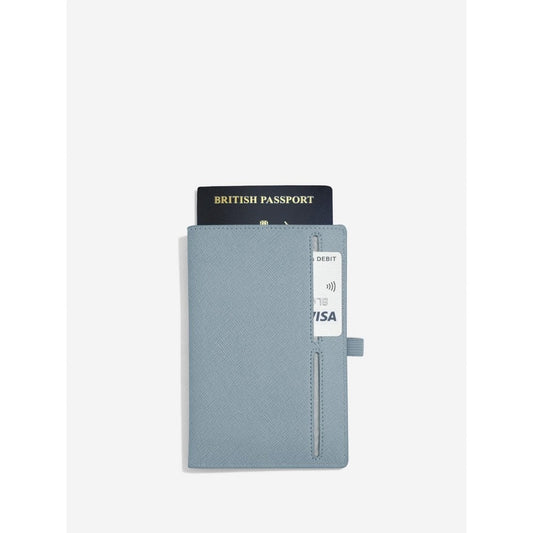 Stackers Passport Holder Dusky Blue