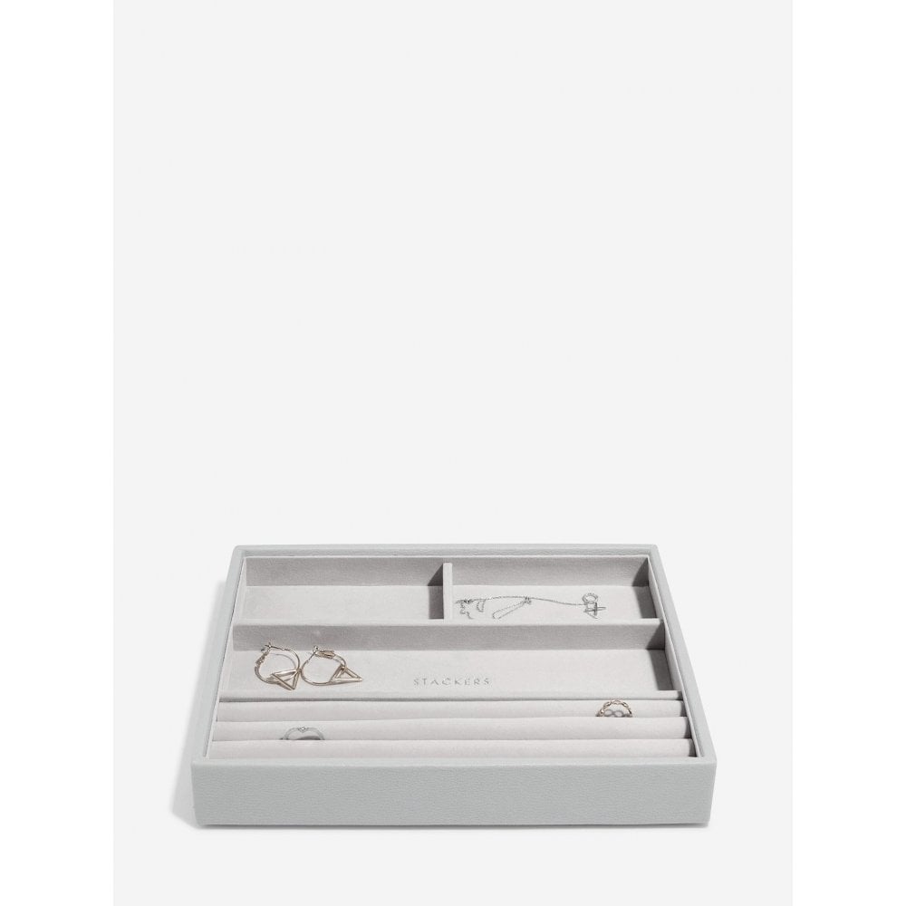 Stackers Pebble Grey Classic Ring Bracelet Layer