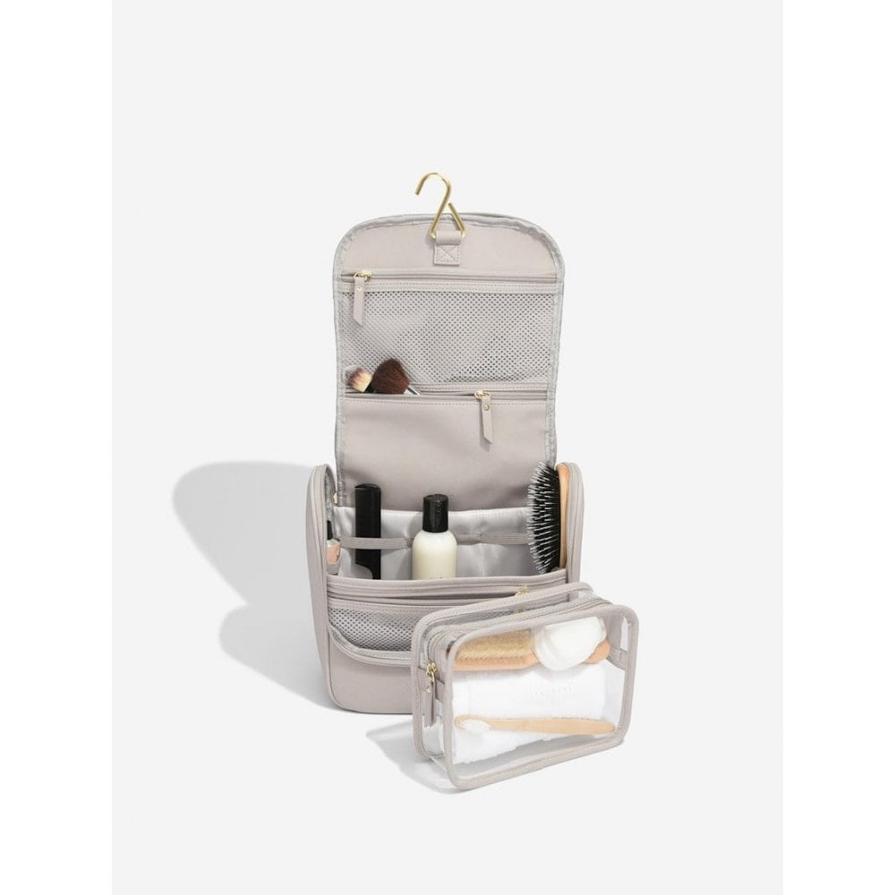 Stackers Taupe Large Hanging Washbag