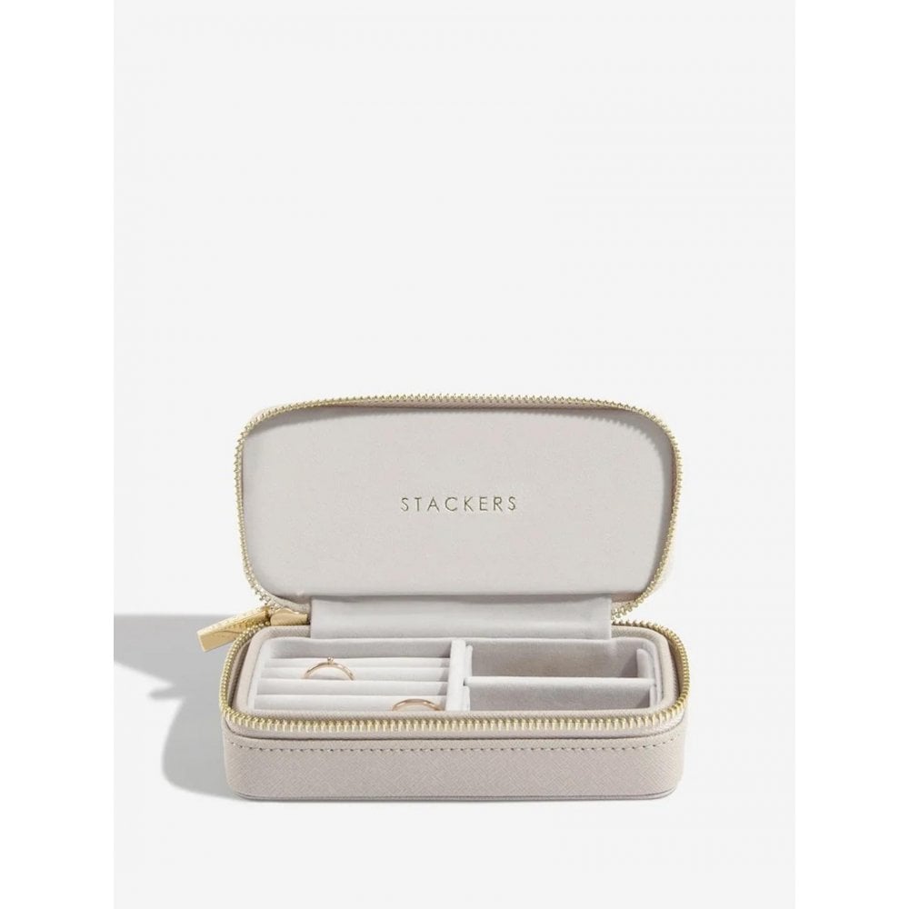 Stackers Taupe Mid Size Travel Jewellery Box