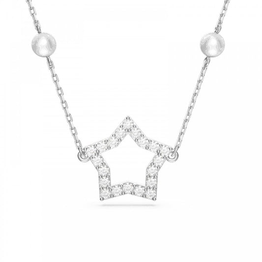 Stella Necklace Crystal Pearls