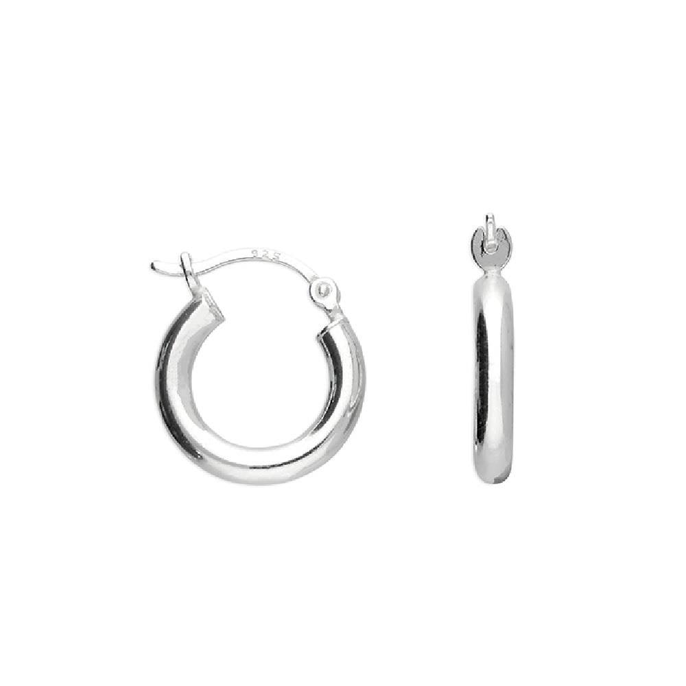Sterling Silver 16mm Creole Hinged Hoops