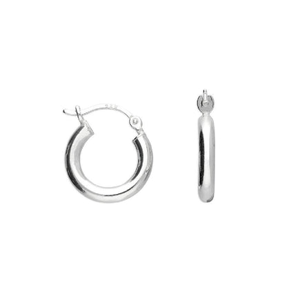 Sterling Silver 16mm Creole Hinged Hoops