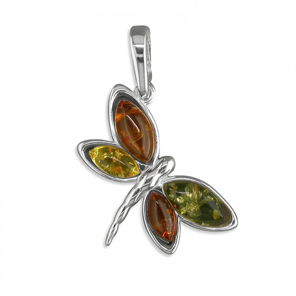 Sterling Silver Baltic Amber Pendant