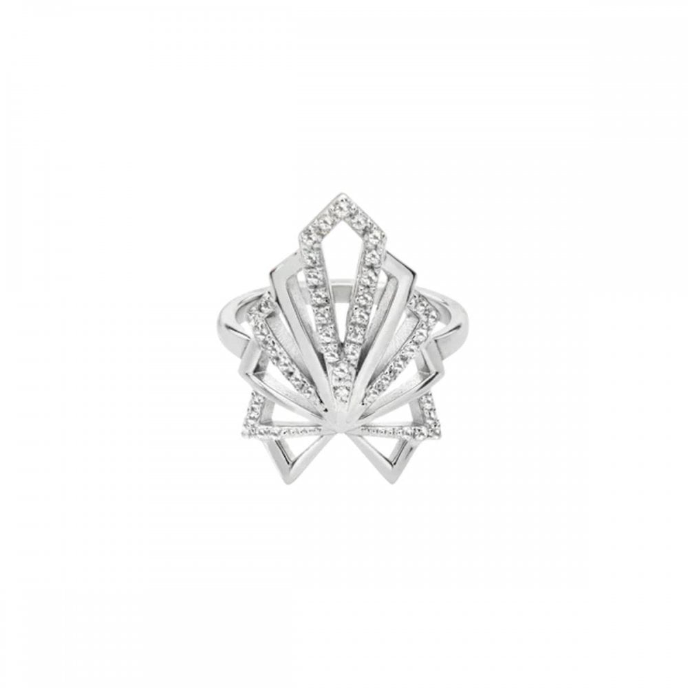Sterling Silver Chrysler Ring Size Q