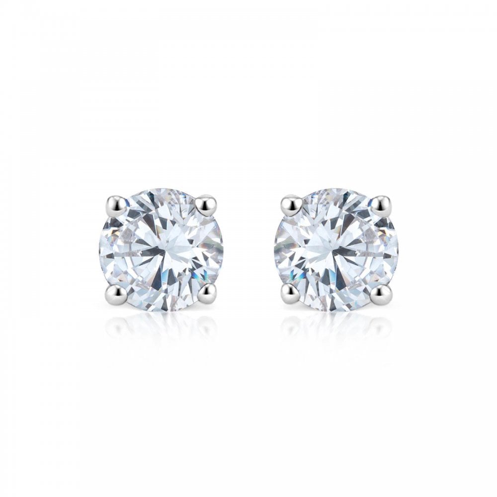 Sterling Silver CZ 0.25ct Stud Earrings
