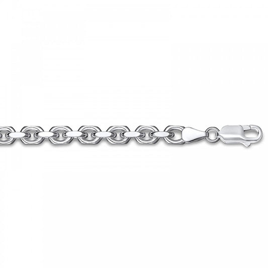 Sterling Silver Diamond Cut Cable Chain 20"