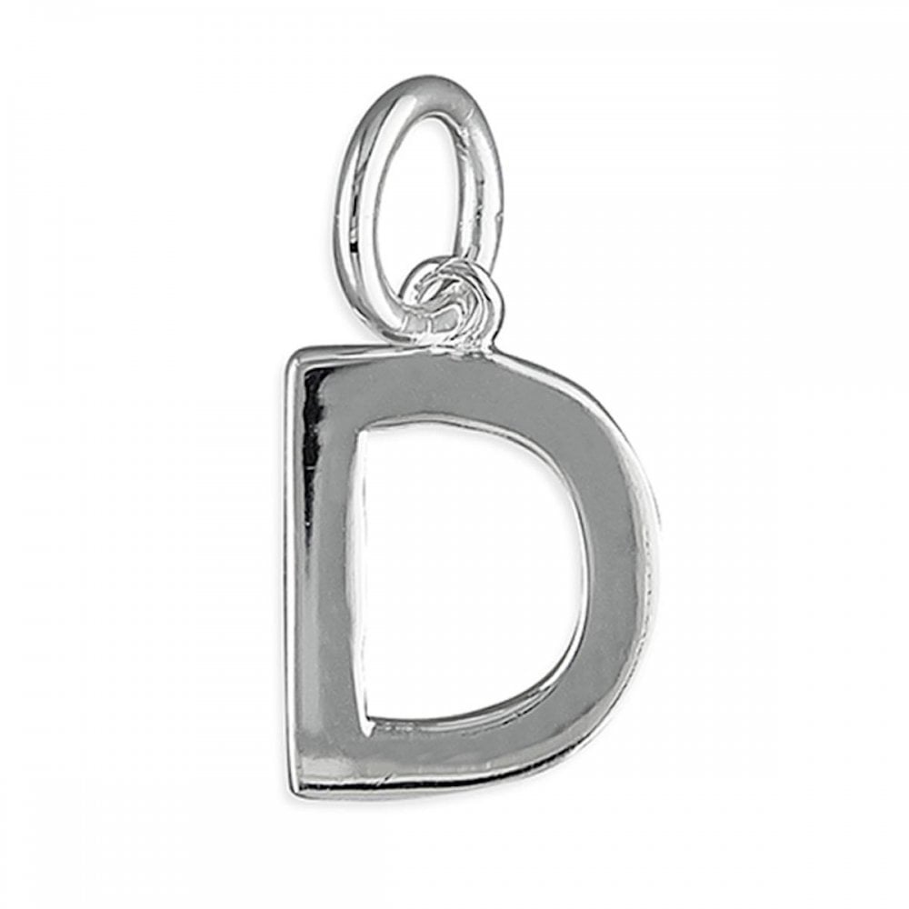 Sterling Silver Initial D Pendant