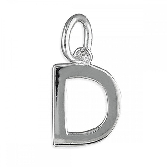 Sterling Silver Initial D Pendant